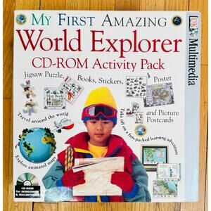 My First Amazing World Explorer CD-ROM Activity Pack 1996 Windows & Mac NEW